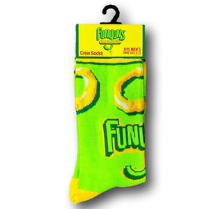 3/$20 Funyuns Onion Rings Funny Novelty Crew Socks - NWT